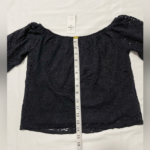 ✨Host Pick✨Hollister Black Lace Off The Shoulder Top - Picture 6 of 8